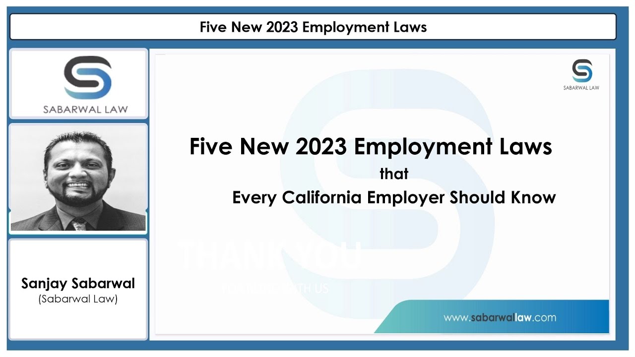5 New 2023 Employment Law - YouTube