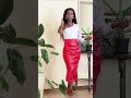 Red outfit styling | Closet Styling Day 150/365 #ootd #summer #fashion
