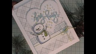 Java & Flurries Series / 2017 / Pretty Pink Posh Happy Snowman / C&CT