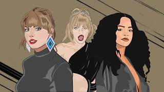 Miley Cyrus - Flowers (Remix) Ft. Rihanna & Taylor Swift [Visualizer]