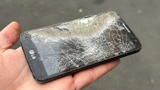 LG phone destruction