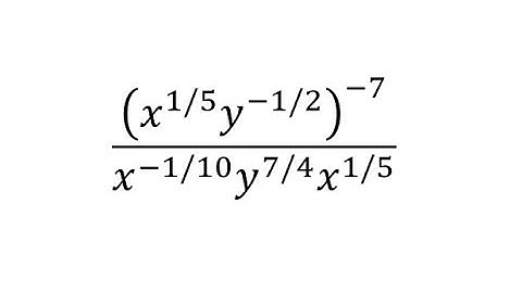 Simplify An Expression with Rational Exponents (Negative) Power/Prod/Quot 2