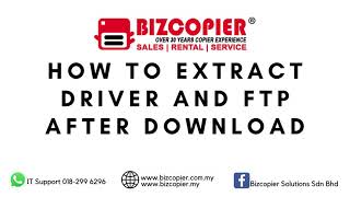 (STEP 4) How to Extract Copier Driver and FTP Software screenshot 1