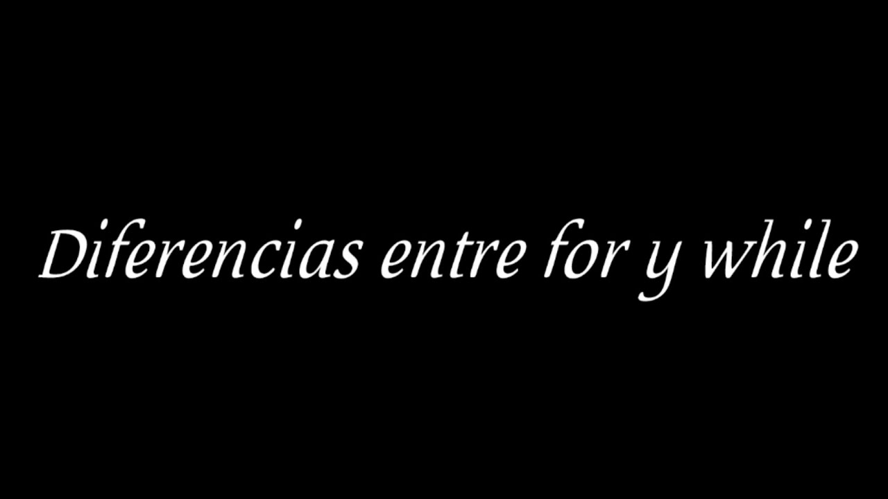 Diferencias Ciclo while y for en python - YouTube