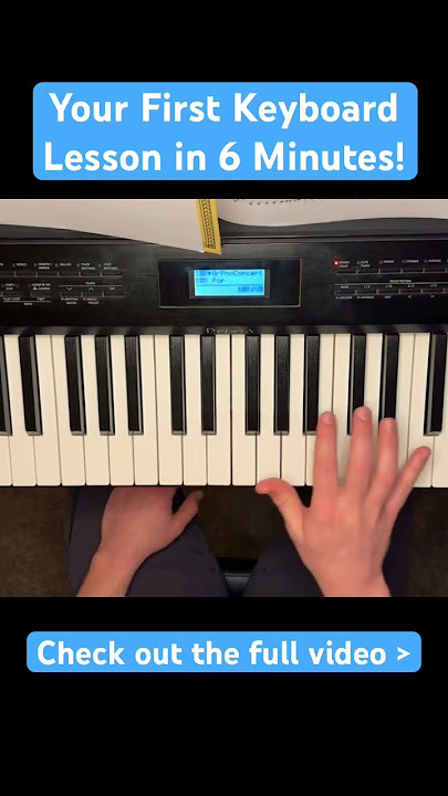 Your First Keyboard Lesson! #keyboard #pianolessons #pianolessonsforbeginners #pianotutorial