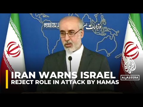 Iran has rejected allegations it had a role in the assault on israel by hamas.