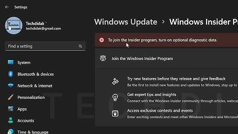 To Join the Insider Program Turn on Optional Diagnostic Data Windows 11 (FIXED)