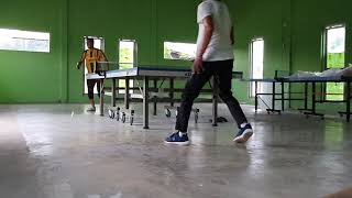 Sparing Tenis Meja Tingkat Dewa, Rafbatee Vs Selly Blocker