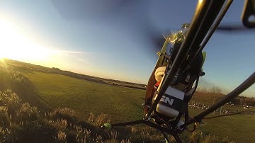 Paulo Trex700, gimbal in tail boom.