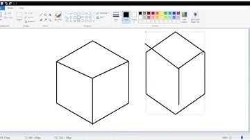 how to make a cube with ms paint :)