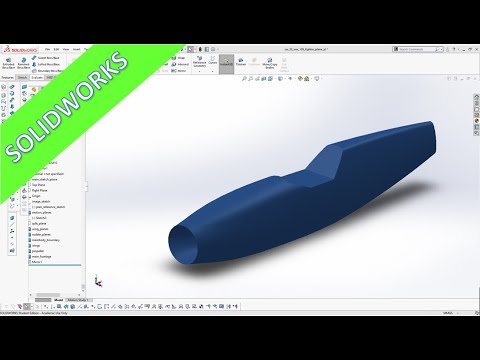 【値下げ】MRJ試作機 Solid fuselage model WW-109 Fighter Plane - Part 4 - Main Fuselage - SolidWorks