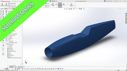 WW-109 Fighter Plane - Part 4 - Main Fuselage - SolidWorks 2020 Training - Surfaces