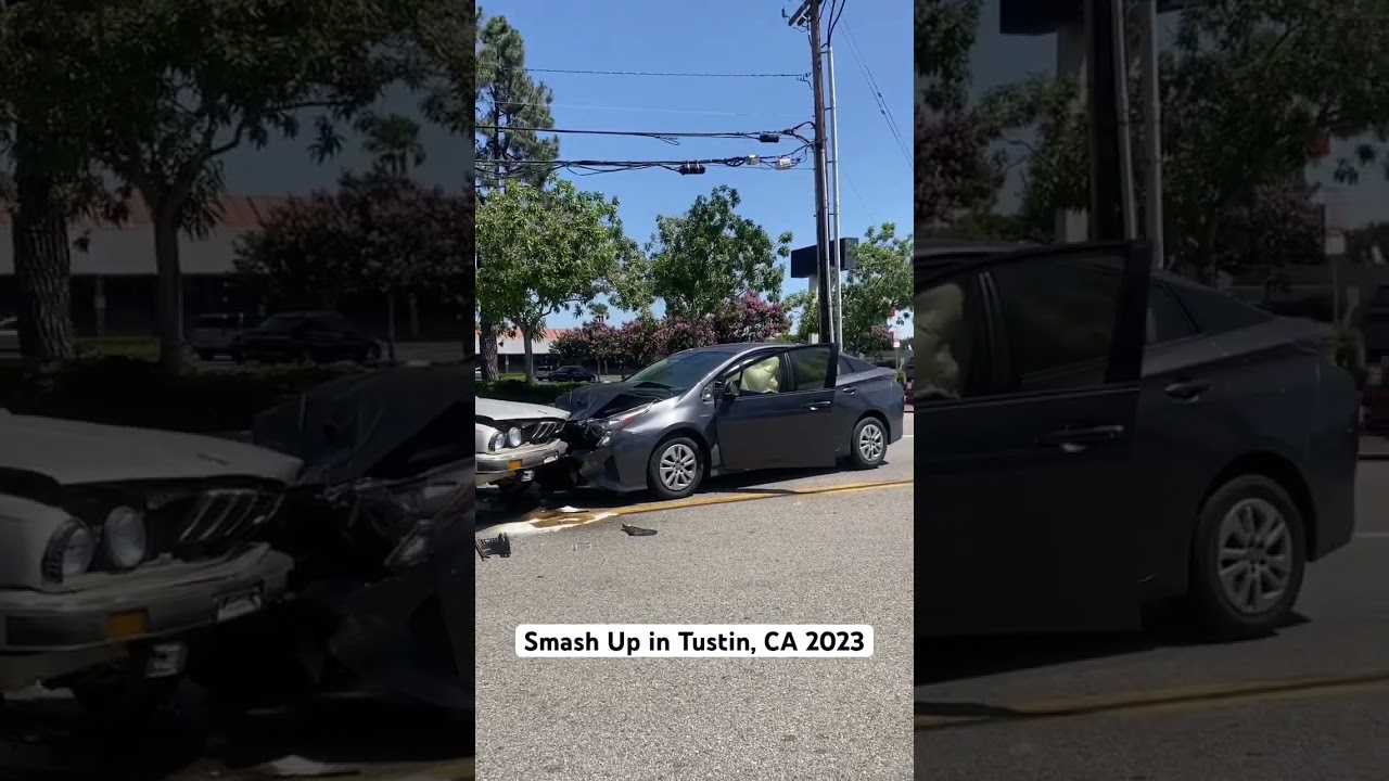 Car Crash in Tustin, CA on Red Hill Ave. 2023