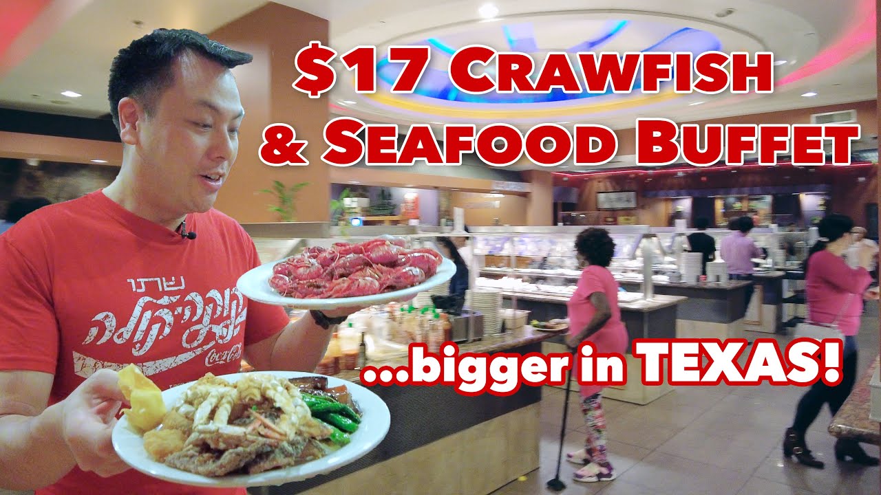 Amazing $17 Crawfish & Seafood Buffet | Bigger and Better in Texas! -  YouTube