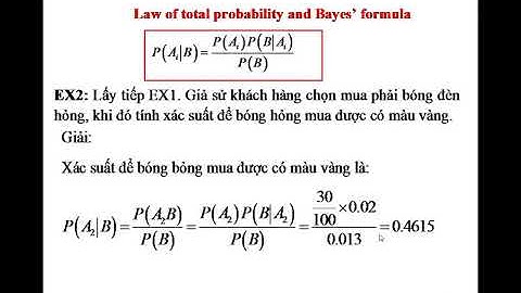 Xác suất đầy đủ & Công thức Bayes
