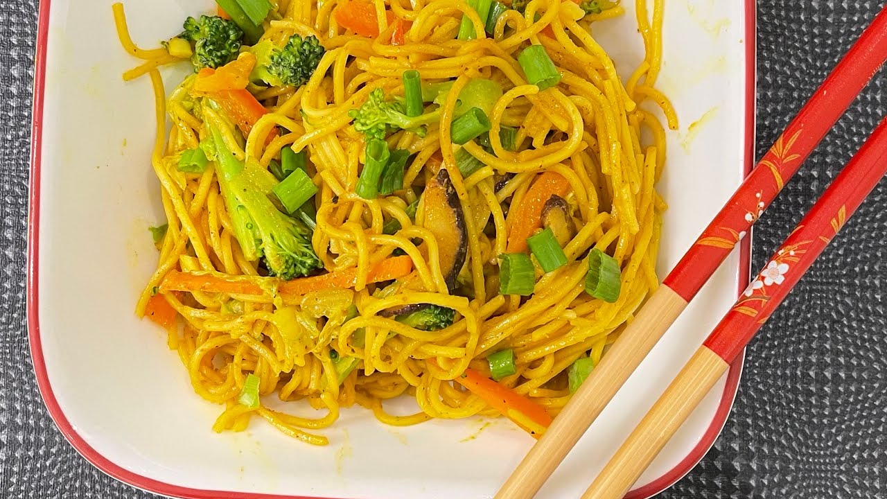 Vegetarian Singapore Noodles YouTube