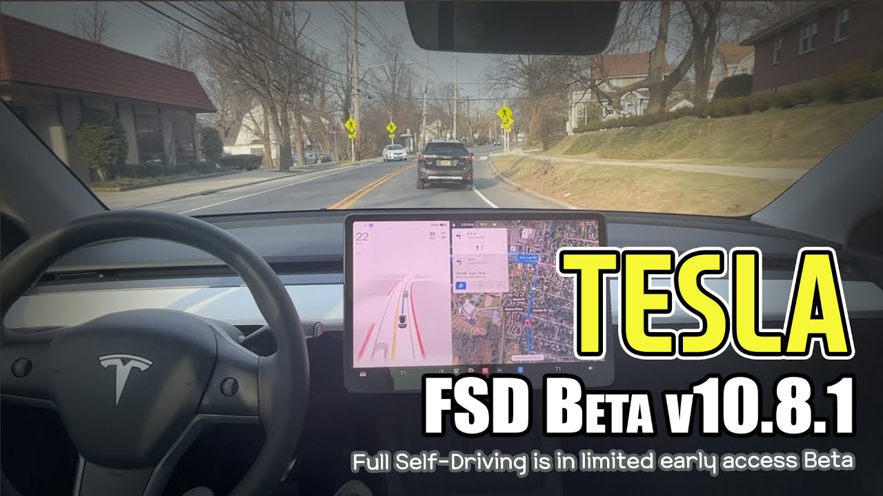 [FSD Beta v10.8.1] Ordinary daily driving with Tesla FSD Beta - January 23, 2022