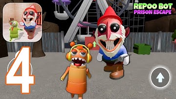 Repoo Bot Prison Escape! Gameplay Walkthrough Part 1 - Sprunki Carnival Prison Escape (Android, iOS)