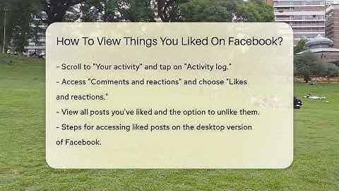 How To View Things You Liked On Facebook? - Everyday-Networking