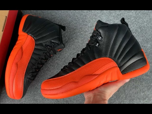 womens jordan 12 brilliant orange on feet｜TikTok Search