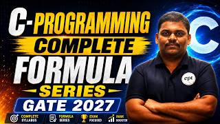 C Programming Complete Formula Series | GATE 2027 | Complete C Revision in One Shot 🔥