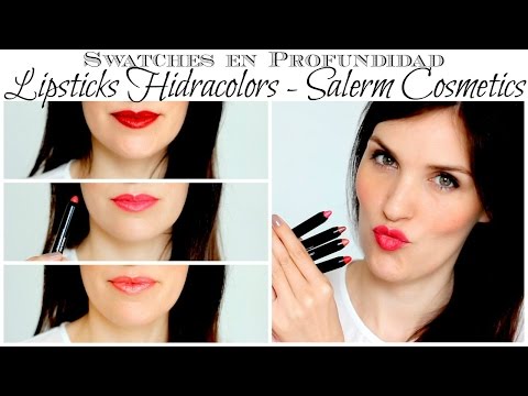 Swatches en Profundidad - Lipsticks Hidracolors de Salerm