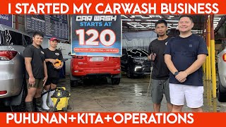 Carwash Business: equal to 3 sources of income! 3X KITA (How to Start, Puhunan, Kita, Operations)