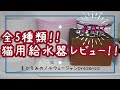 ペットの給水器でお困りの方必見！半年で5種類試した！猫用給水器レビュー【辛口】