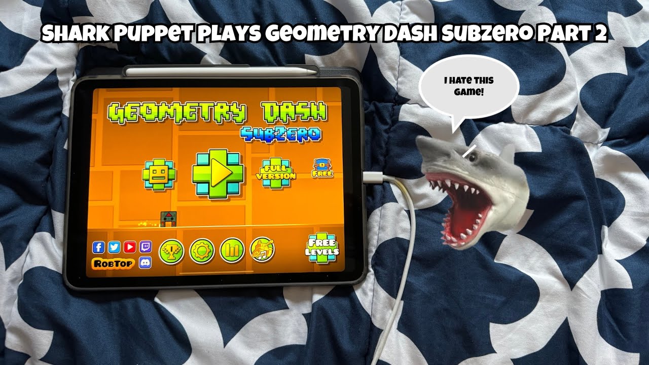 SB Movie: Shark Puppet plays Geometry Dash Subzero! (Part 2)