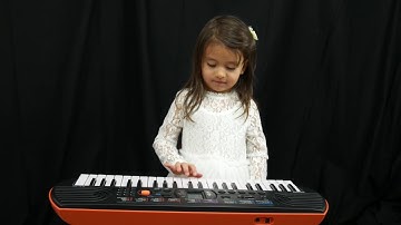 Preschool Piano Lessons for 3 & 4 Year Olds | Playing Mary Had A Little Lamb