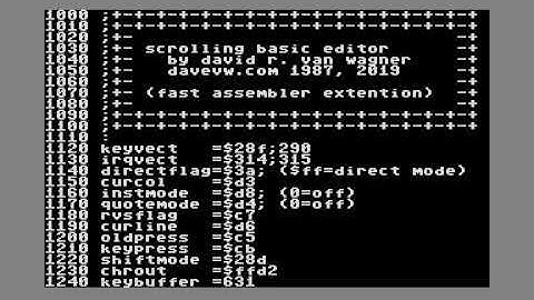 C64 Scrolling Editor for The Fast Assembler