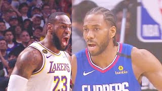 LeBron James Shows Kawhi Leonard He's The King Of Los Angeles In Crazy Duel! Lakers vs Clippers