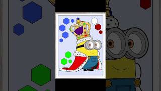 Quick Coloring King Bob From Minions