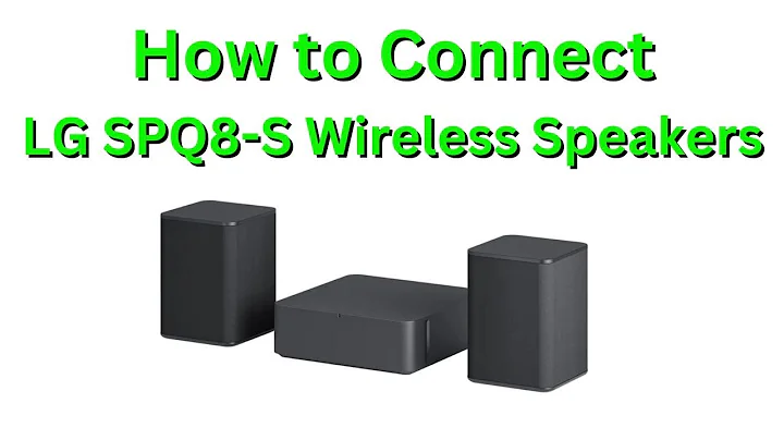 How to Connect LG Rear Speaker Kit SPQ8-S Wireless Speakers