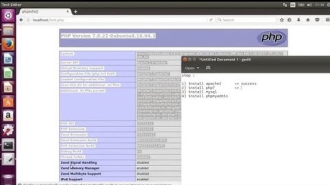 How to install Apache2,Php,Mysql and PhpMyAdmin On Ubuntu 16.4 | 💯 Sure its Working