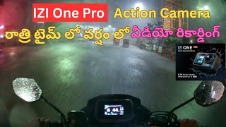 Izi one pro 5.7 k action camera Rain Test