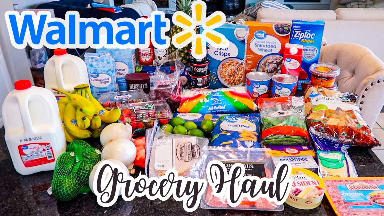 Walmart Grocery Shopping Haul//August Grocery Pickup Order & Meal Ideas