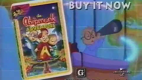 Chipmunk Adventure Video Release Promo 1998