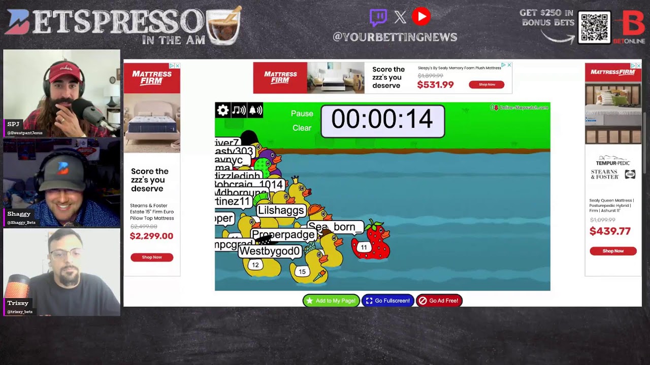 BETSPRESSO IN THE AM | Preakness, NHL Playoffs, UFC 106 & WNBA Best Bets | Powered by BetOnline