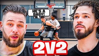 Crswht & Mjm Hoops Vs High School Prospects Intense Basketball