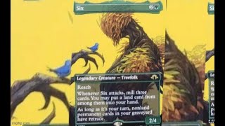 six mtg card Altered Art