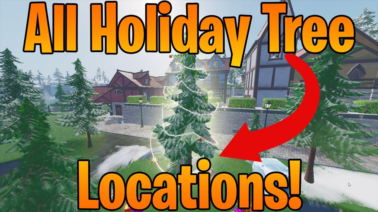 *ALL* Holiday Tree Locations in Fortnite!! YouTube