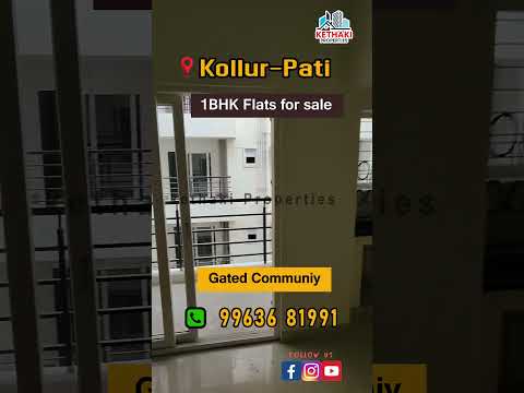 1BHK flats for sale in Gated community Kollur Pati #kethakiproperties#telugu#realestate #new