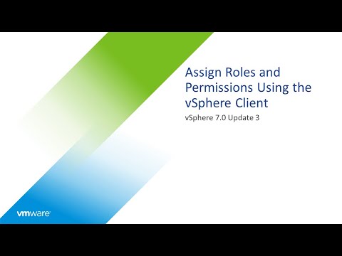 Assign Roles and Permissions Using the vSphere Client