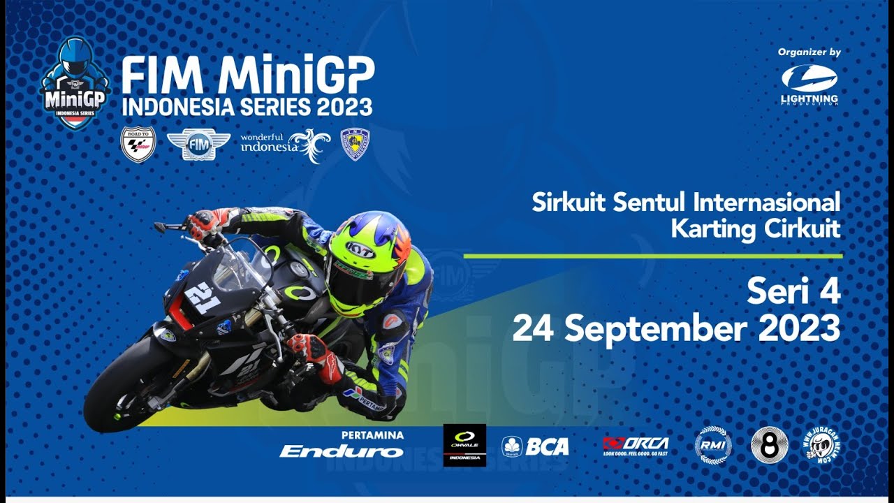 📡 Live Streaming FIM MiniGP INDONESIA SERIES 2023 Round 4 Sentul International Karting