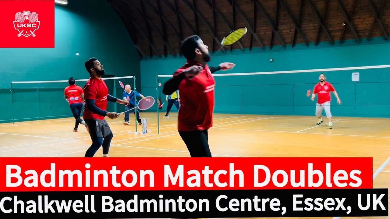 Badminton match doubles - YouTube