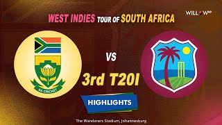Highlights: 3rd T20I, South Africa vs West Indies| 3rd T20I - South Africa vs West Indies
