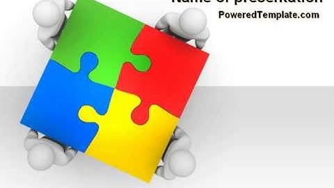 Puzzle Solved PowerPoint Template by PoweredTemplate.com