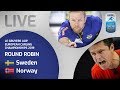 Sweden v Norway - Men's round robin - Le Gruyère AOP European Curling Championships 2019