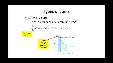 MAT1193 Lecture 15c Distance and Accumulation Part 3 Riemann Sums